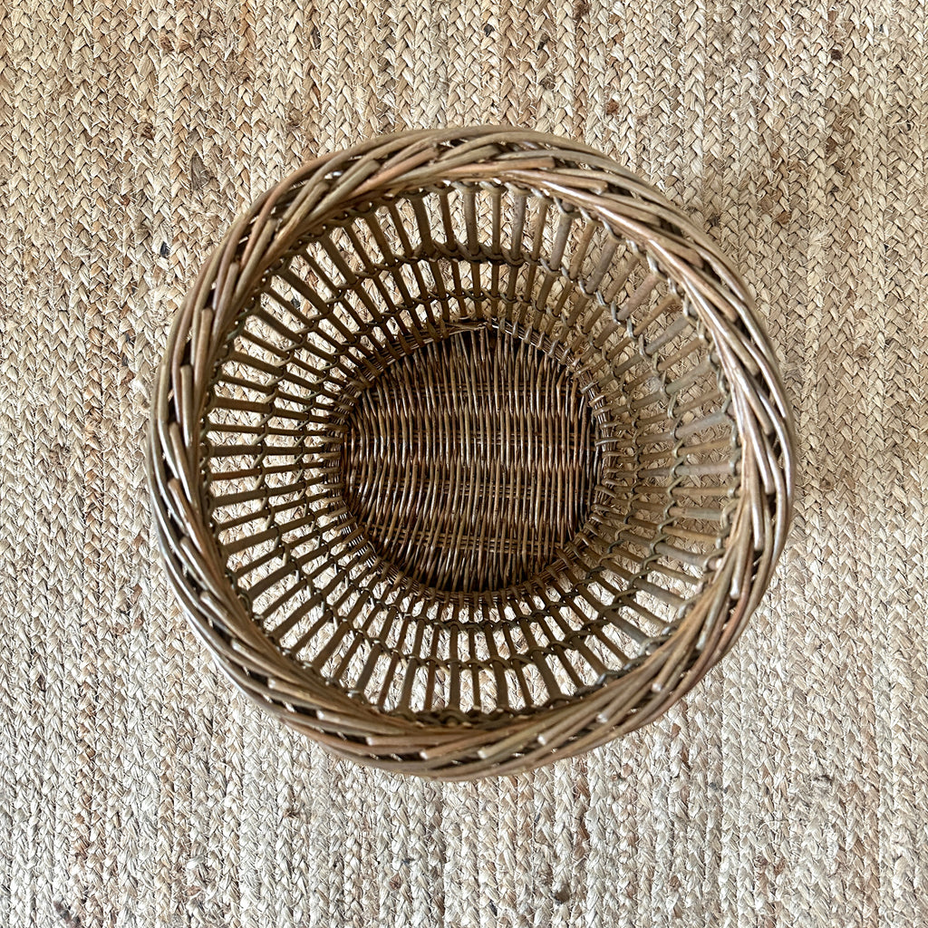 Openwork Waste Basket - Green