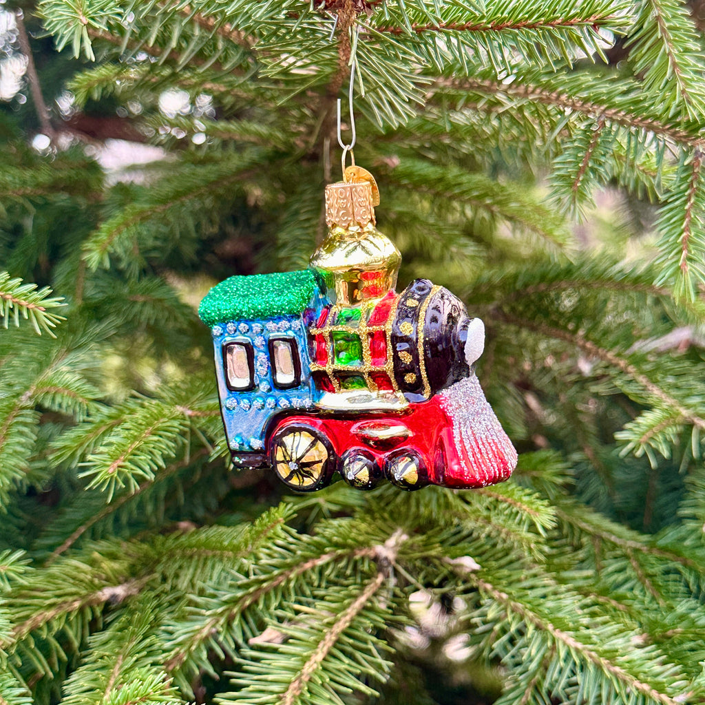 Small Locomotive Christmas Ornament