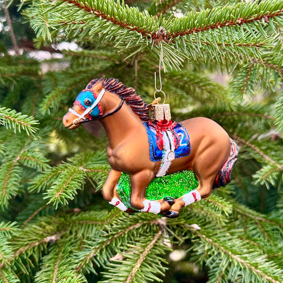 Racehorse Christmas Ornament