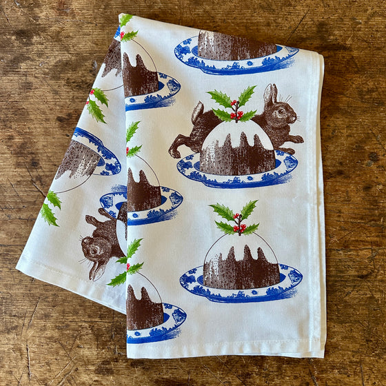 Rabbit & Pudding Kitchen Towel