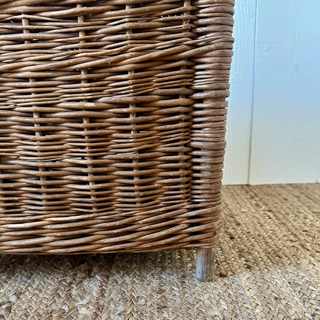 Antique Wicker Fishing Hamper