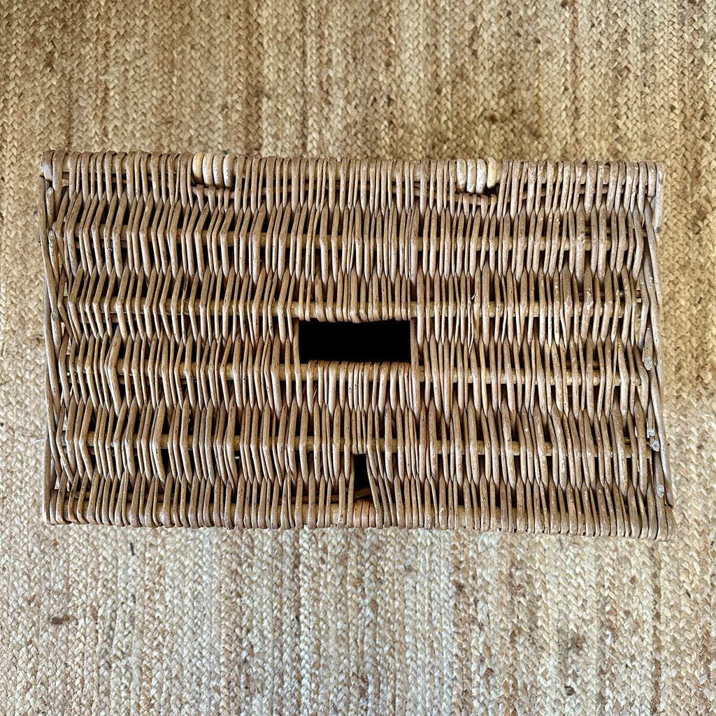 Antique Wicker Fishing Hamper