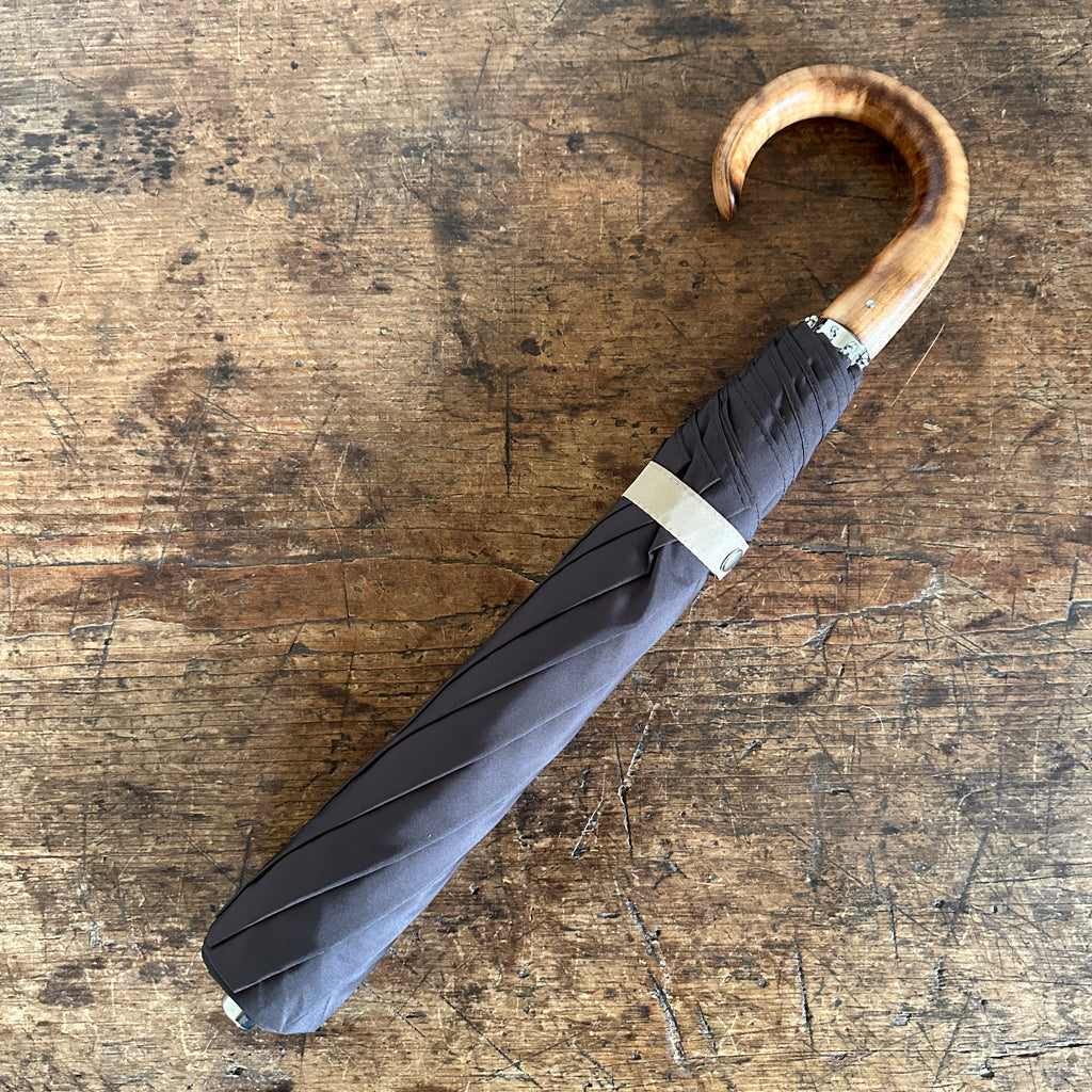 Dark Brown British Folding Umbrella