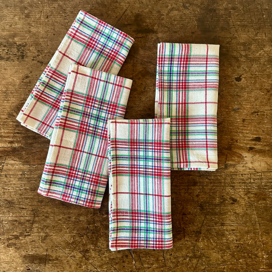 Multi Plaid Napkins