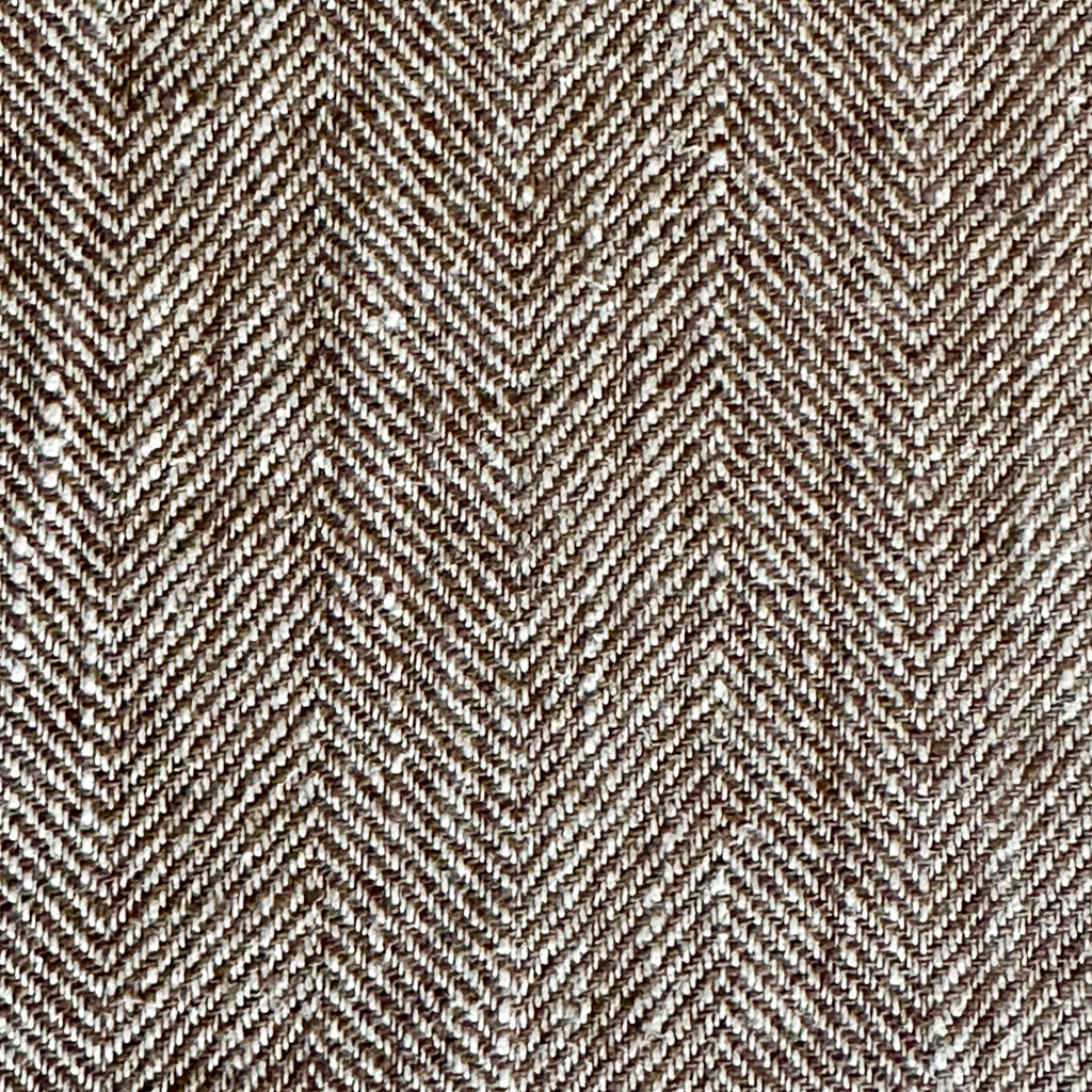 Brown Herringbone Weave Linen Tablecloth