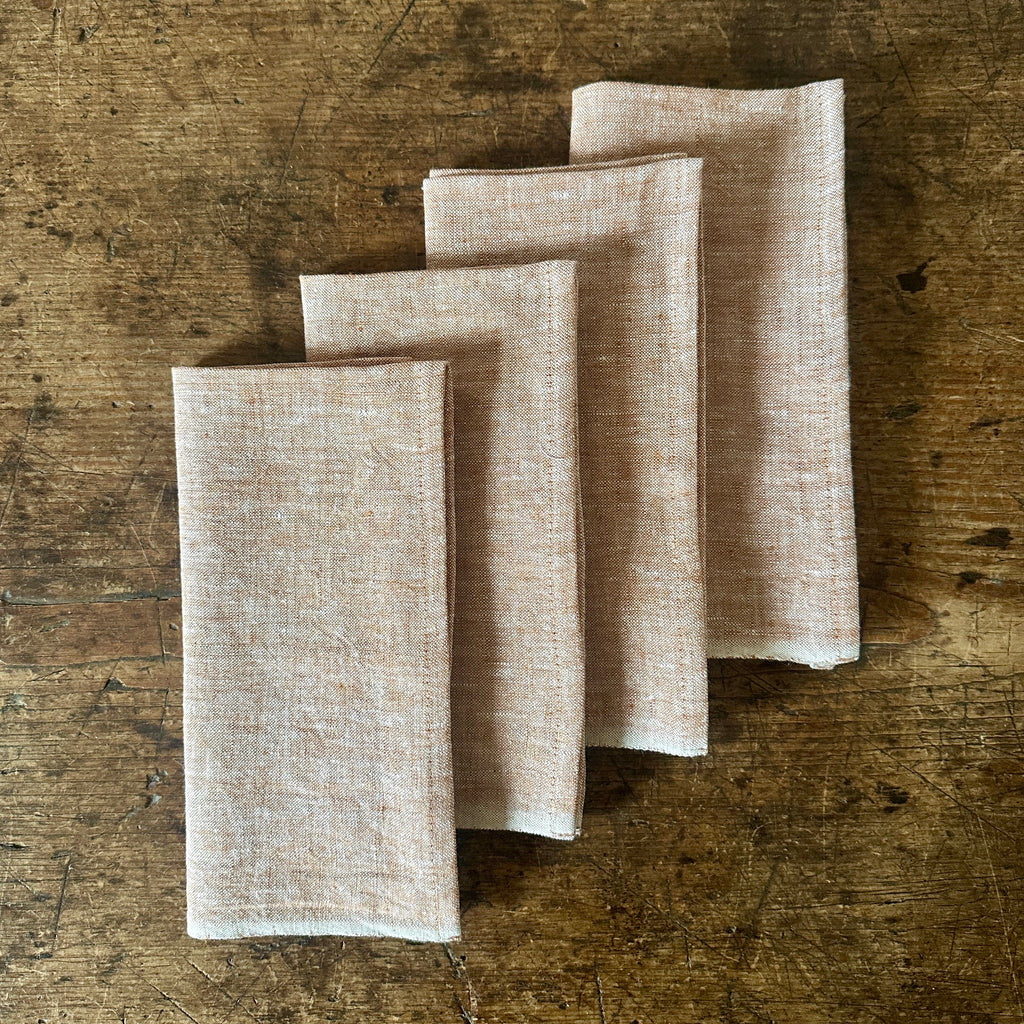 Terracotta Washed Linen Napkins