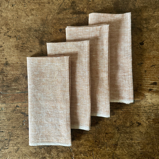 Terracotta Washed Linen Napkins