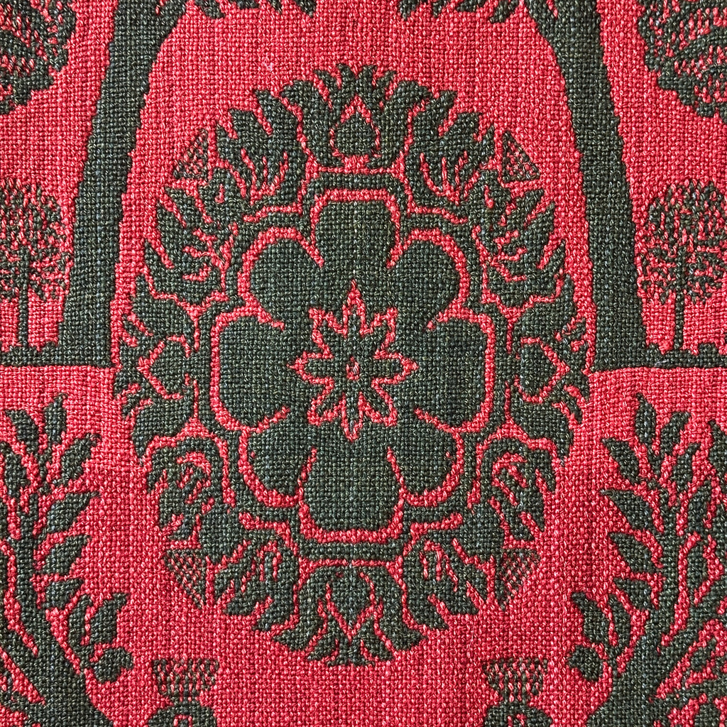 Rare 19th C. Peafowl & Turkey Coverlet