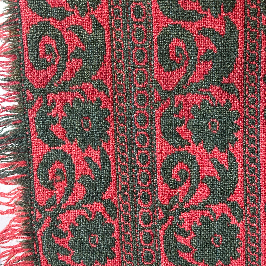 Rare 19th C. Peafowl & Turkey Coverlet