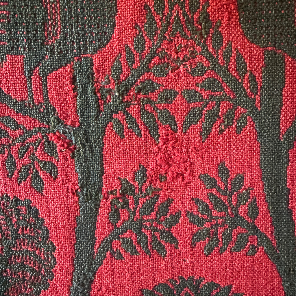 Rare 19th C. Peafowl & Turkey Coverlet