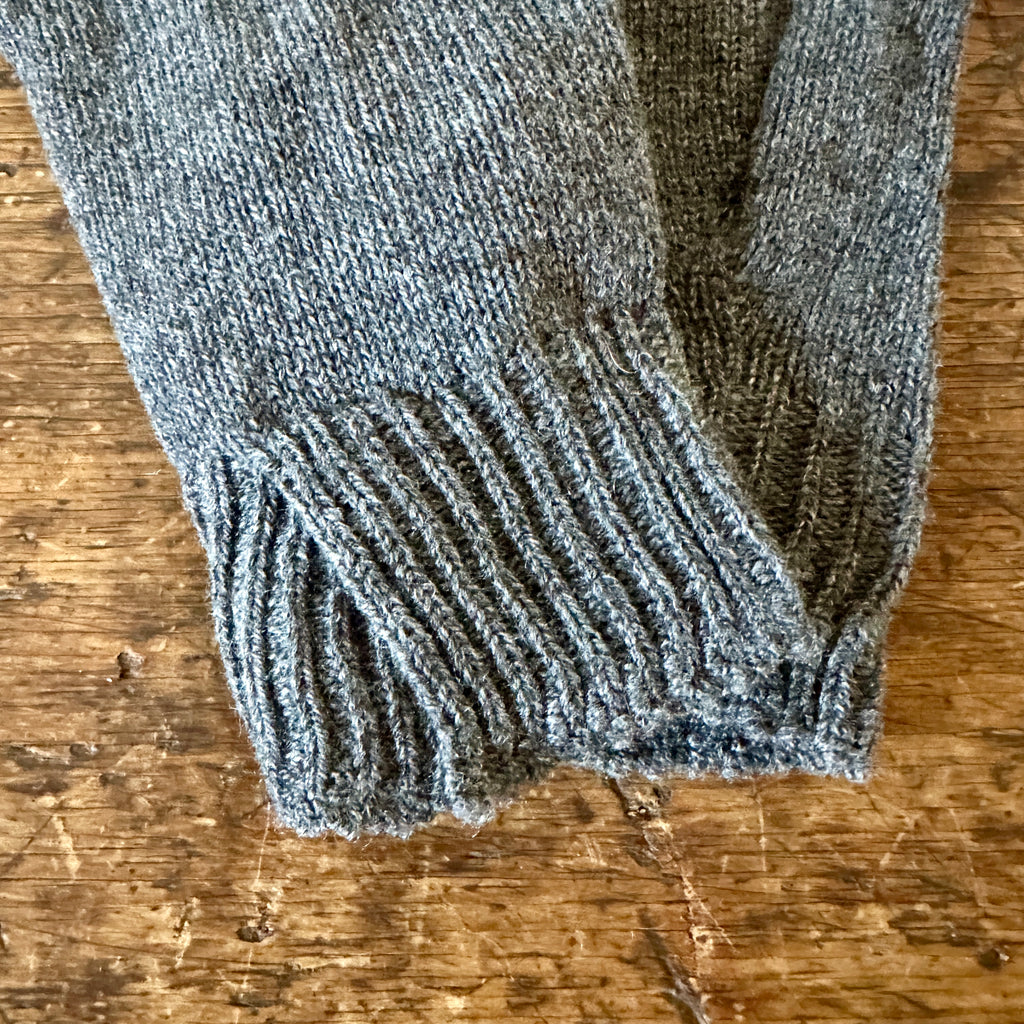 Gray Women's Split Cuff Cashmere Gloves