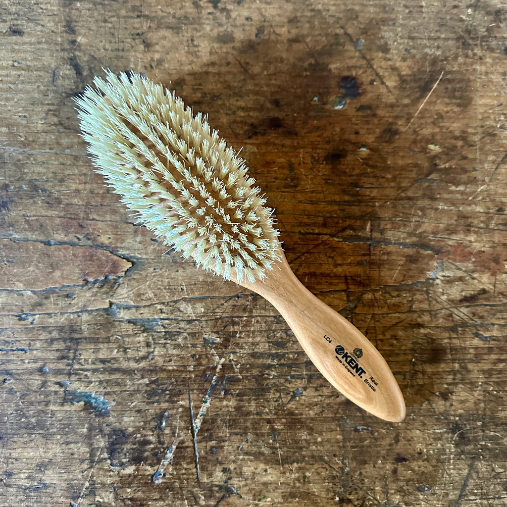 Cherrywood and Natural Bristle Oval Brush