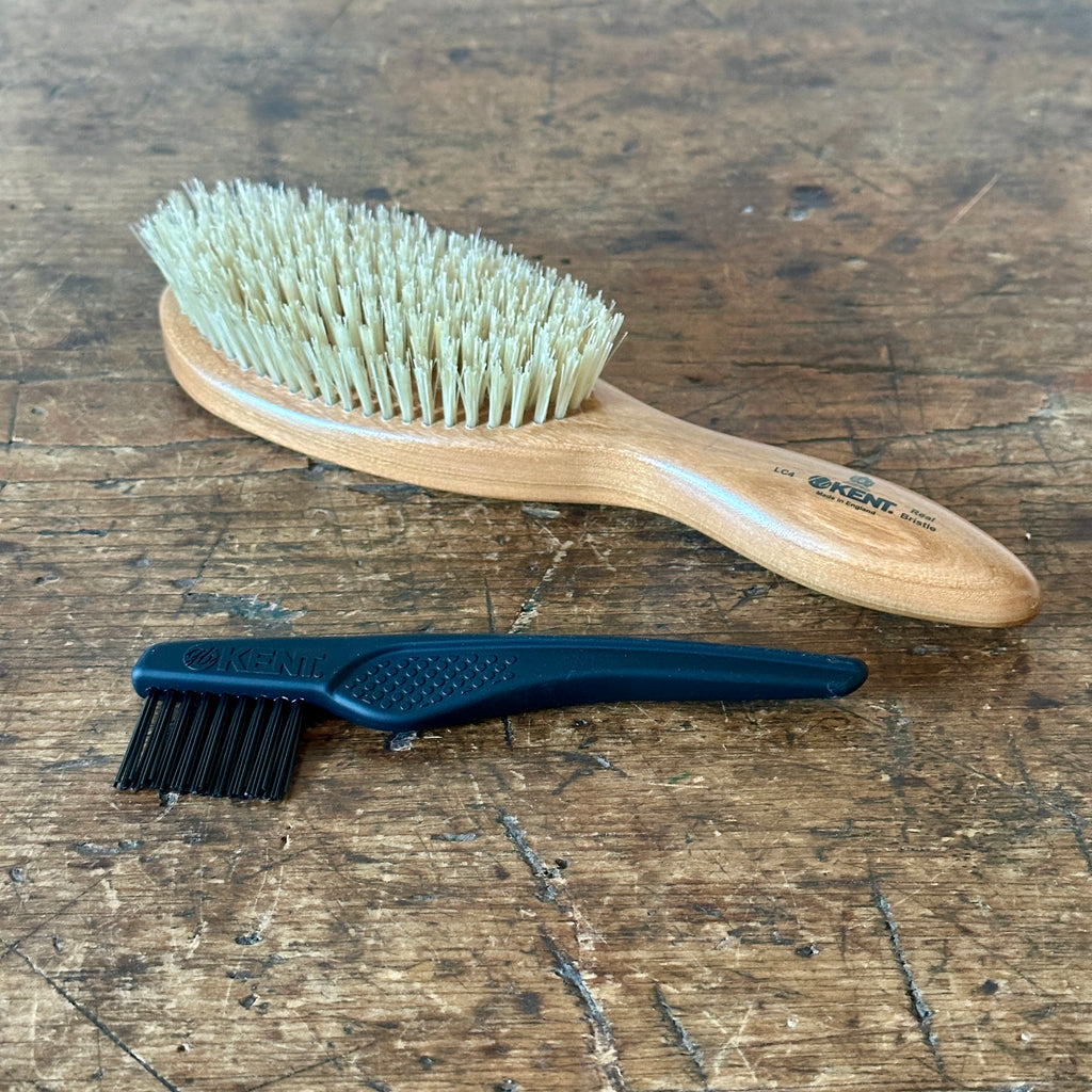 Cherrywood and Natural Bristle Oval Brush