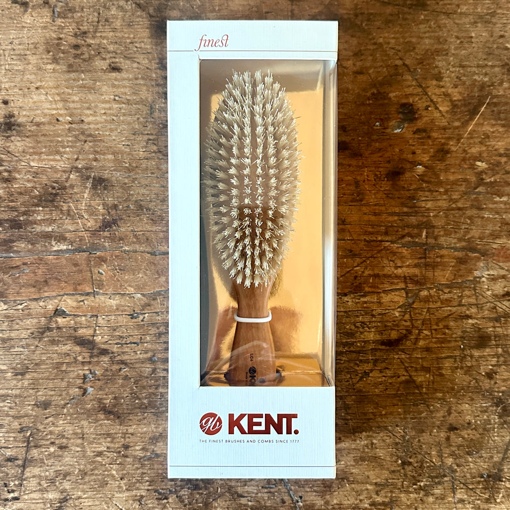 Cherrywood and Natural Bristle Oval Brush