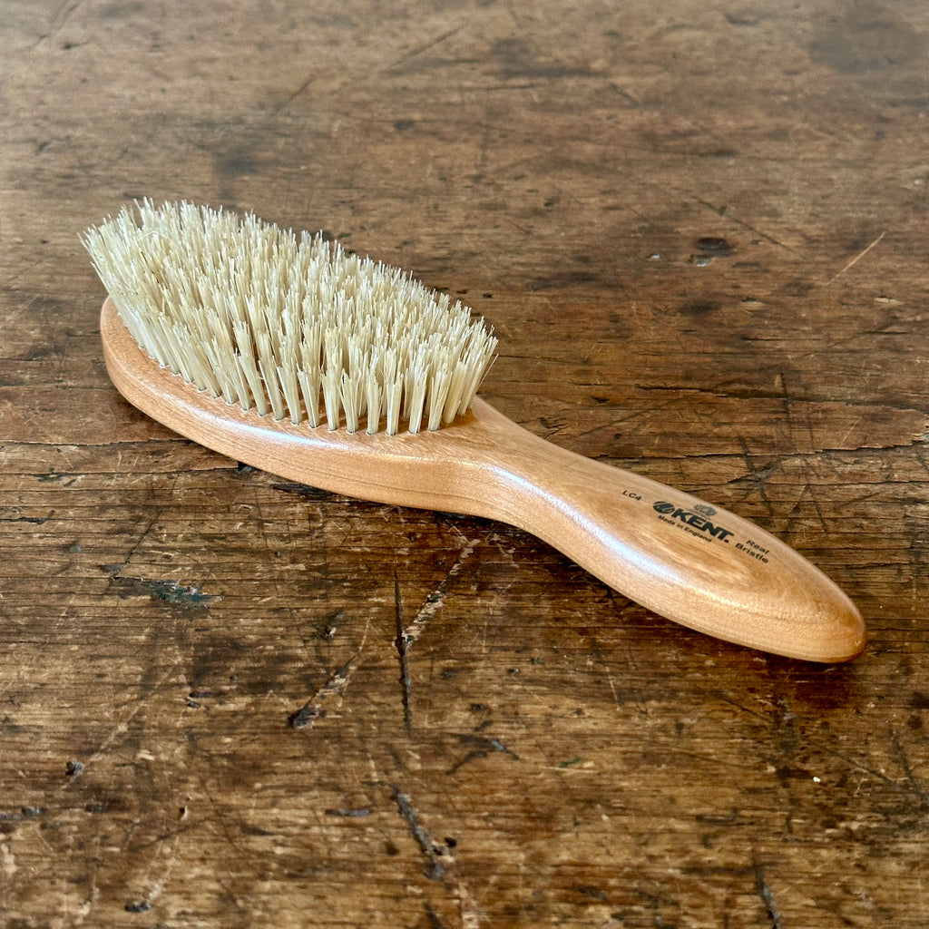 Cherrywood and Natural Bristle Oval Brush