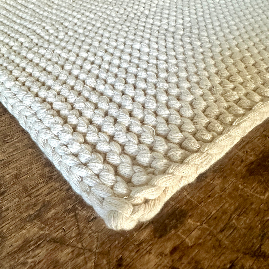 Large Weave Cotton Bath Mat
