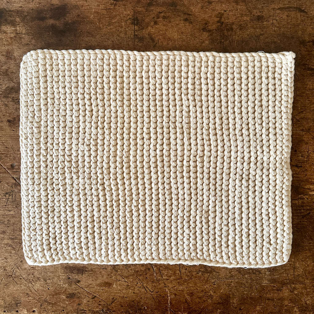 Large Weave Cotton Bath Mat