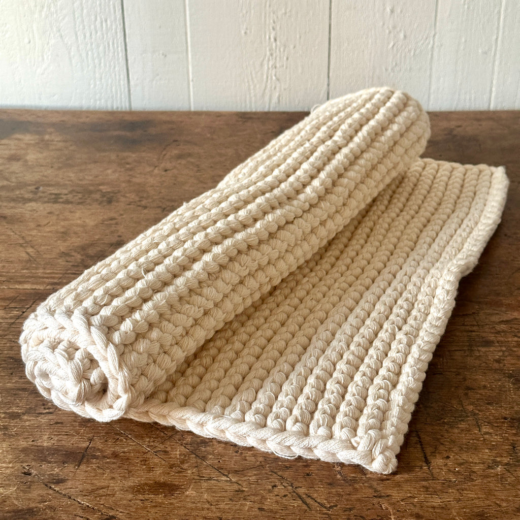 Large Weave Cotton Bath Mat