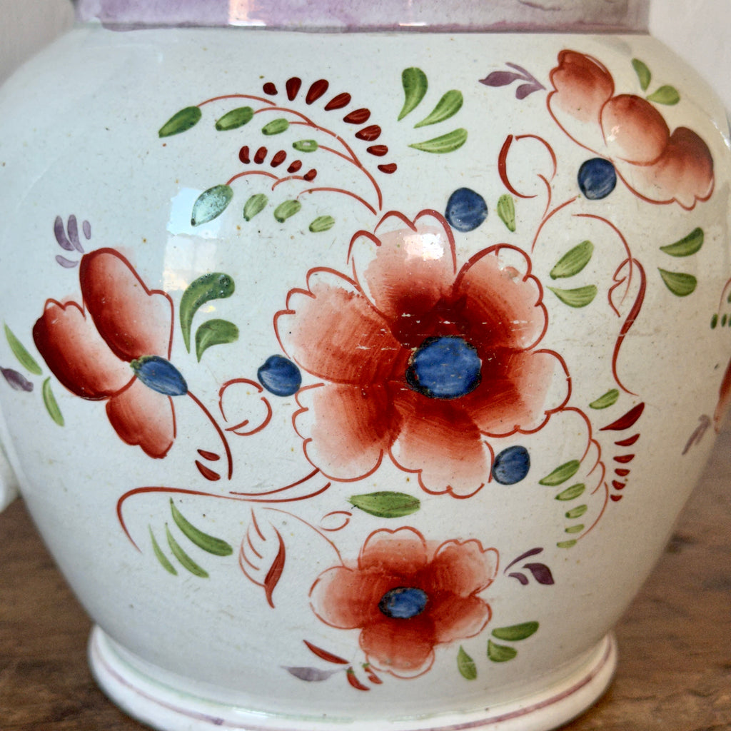 19th Century Pearlware Documentary Jug