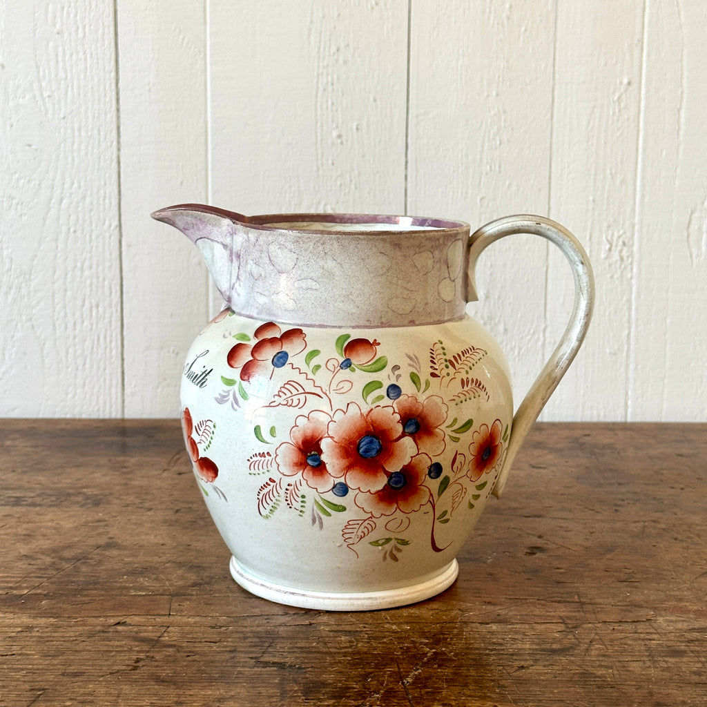 19th Century Pearlware Documentary Jug