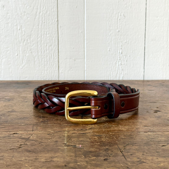 Braided 1.25-Inch Leather Belt