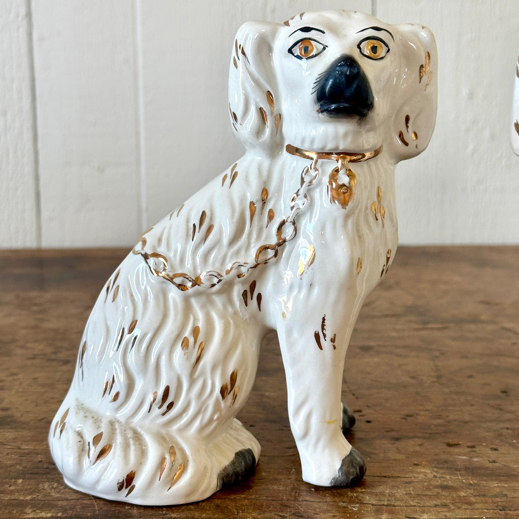 A Pair of 19th Century Staffordshire Spaniels