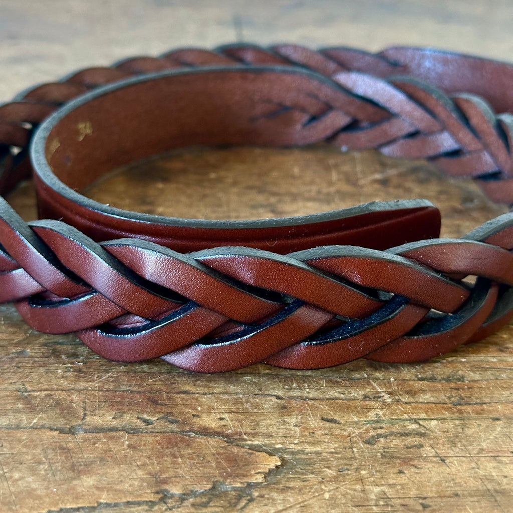 Braided 1.25-Inch Leather Belt