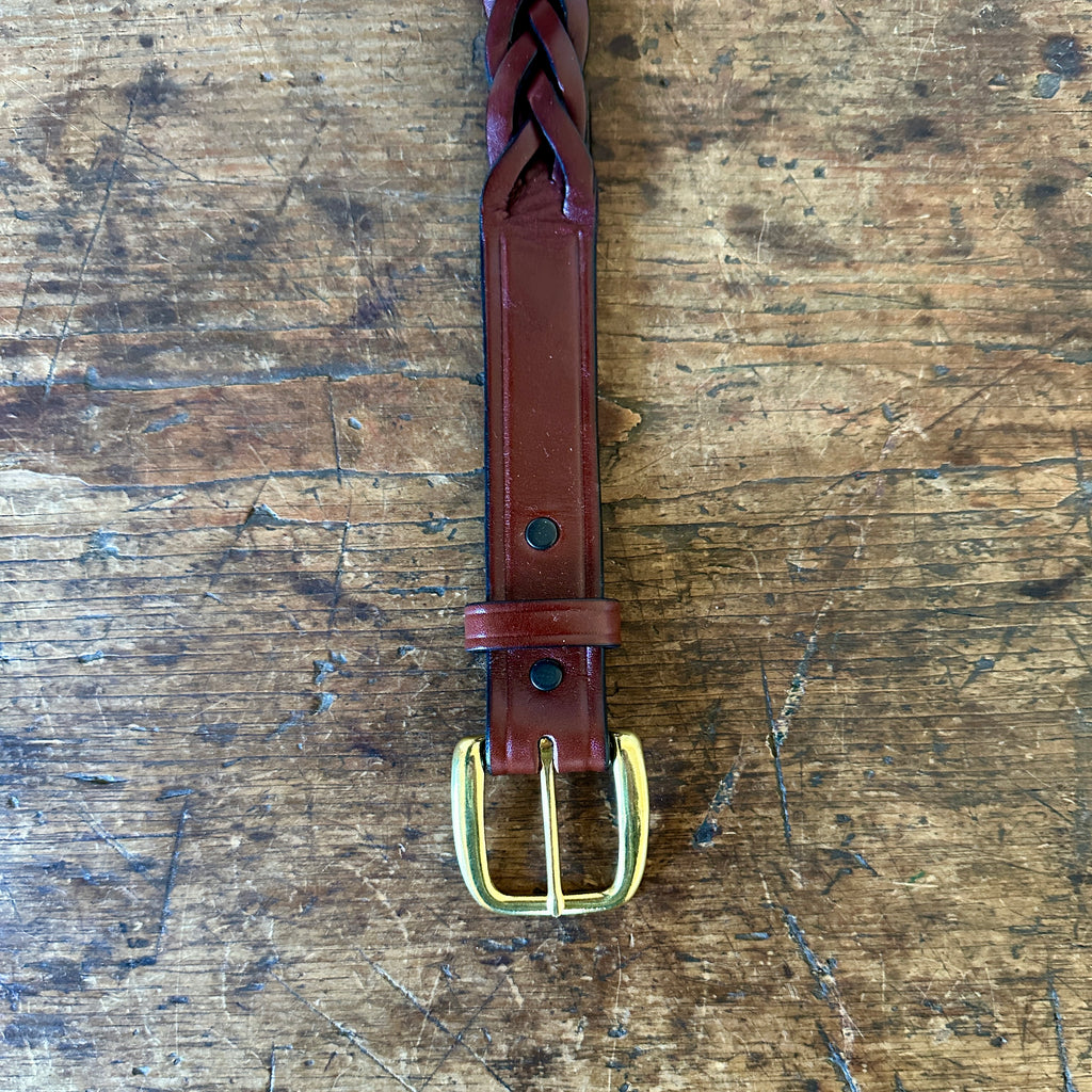 Braided 1.25-Inch Leather Belt