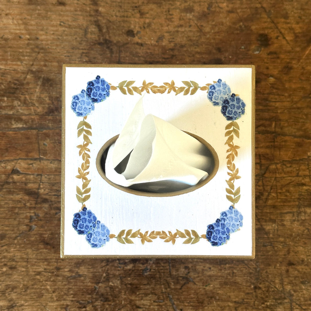 Staffordshire Christmas Wood Tissue Box Cover