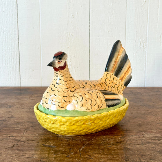 Staffordshire Hen on Nest