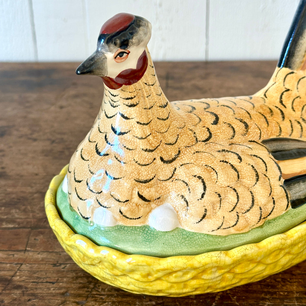 Staffordshire Hen on Nest