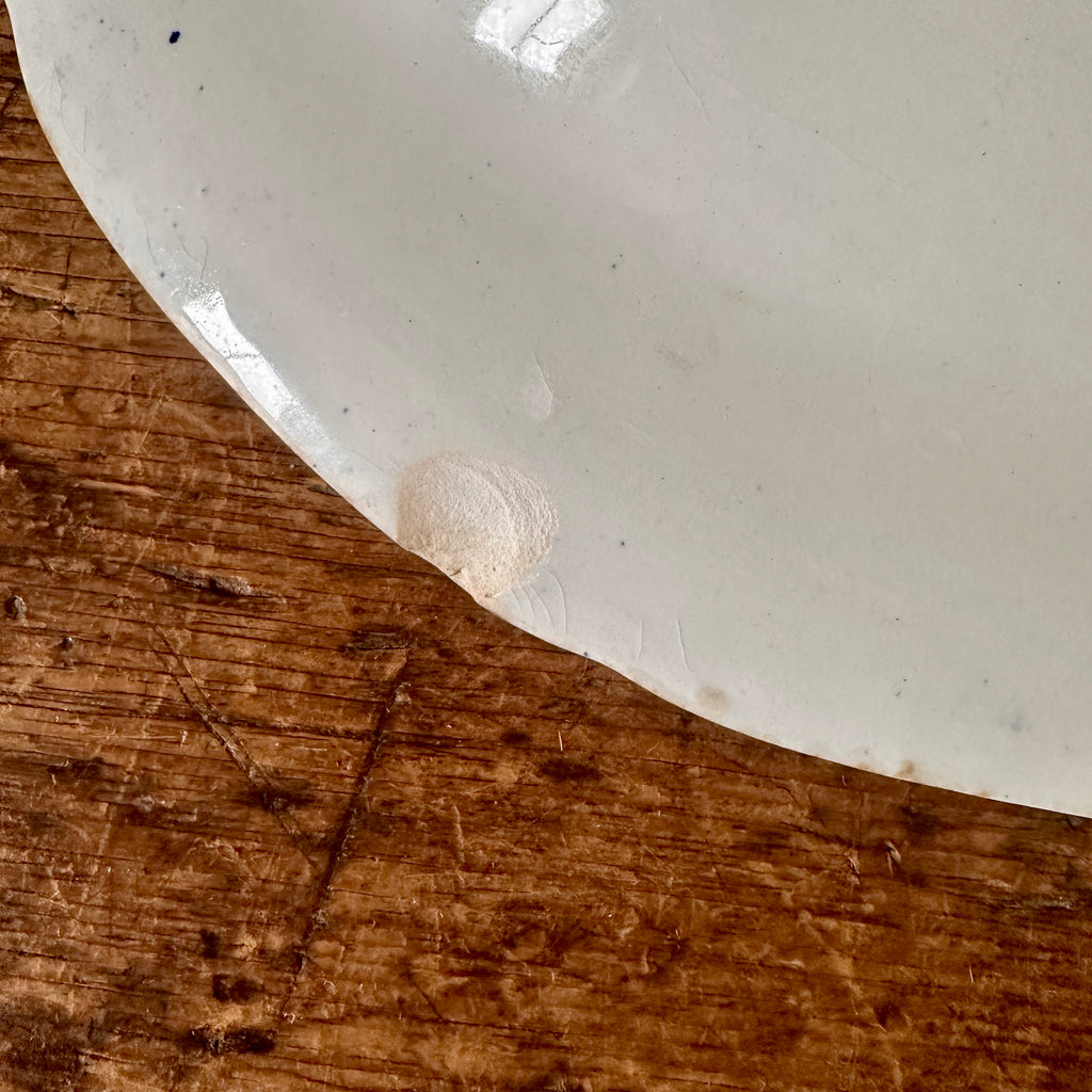 Antique Blue and White Willow Serving Platter - 17.25"