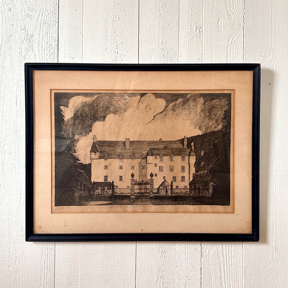 Traquair House Lithograph