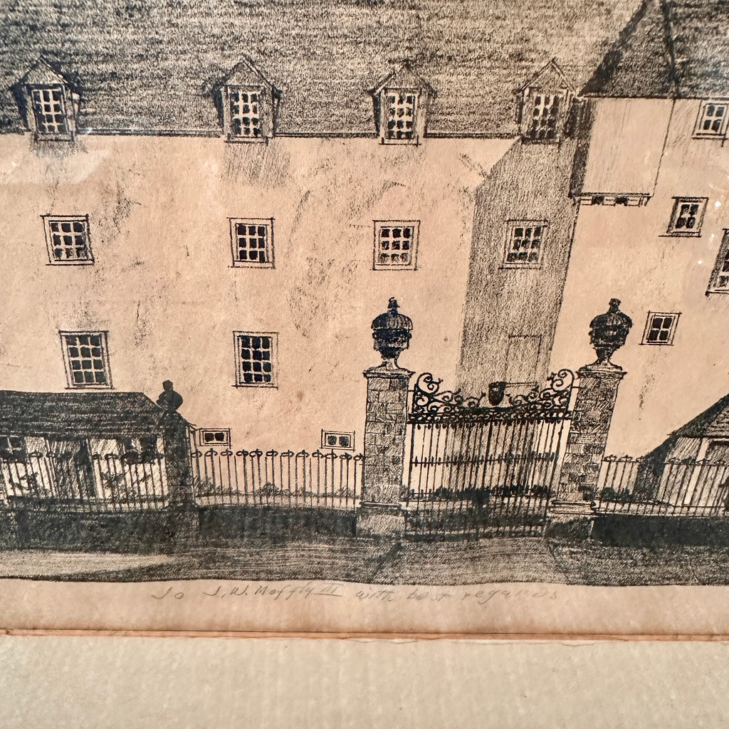 Traquair House Lithograph
