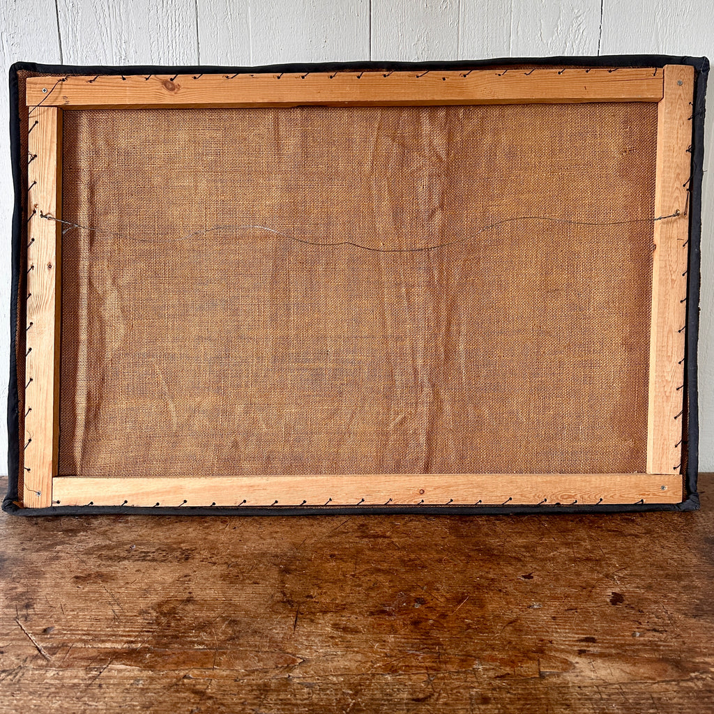 Hand-Hooked Horse Rug on Frame