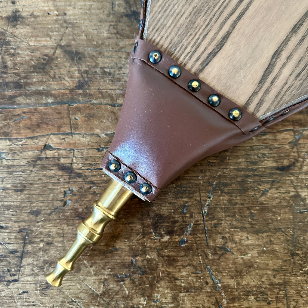 Traditional Brown Leather Fire Bellows