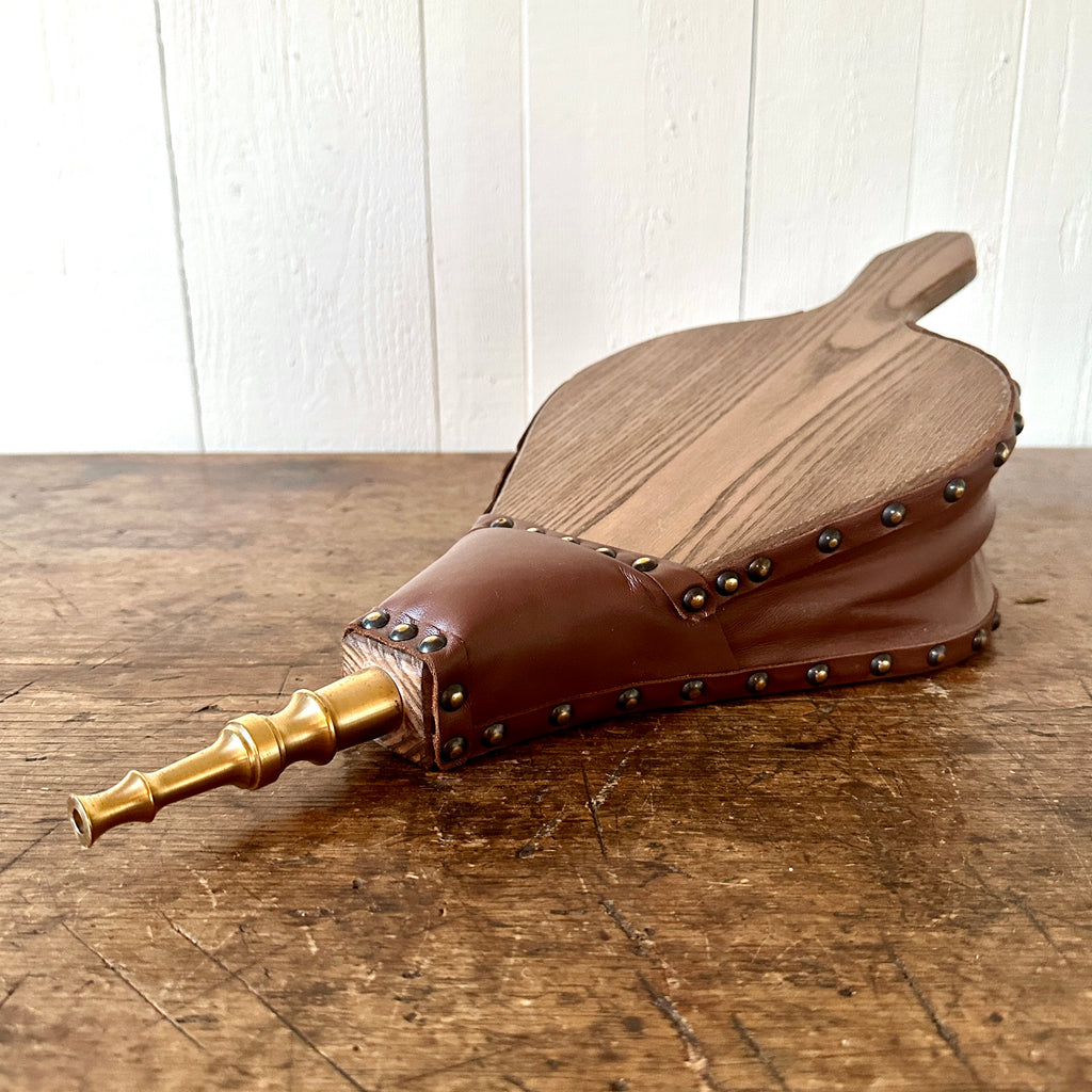 Traditional Brown Leather Fire Bellows