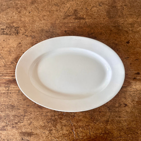 Oval English Ironstone Platter - 14.25"