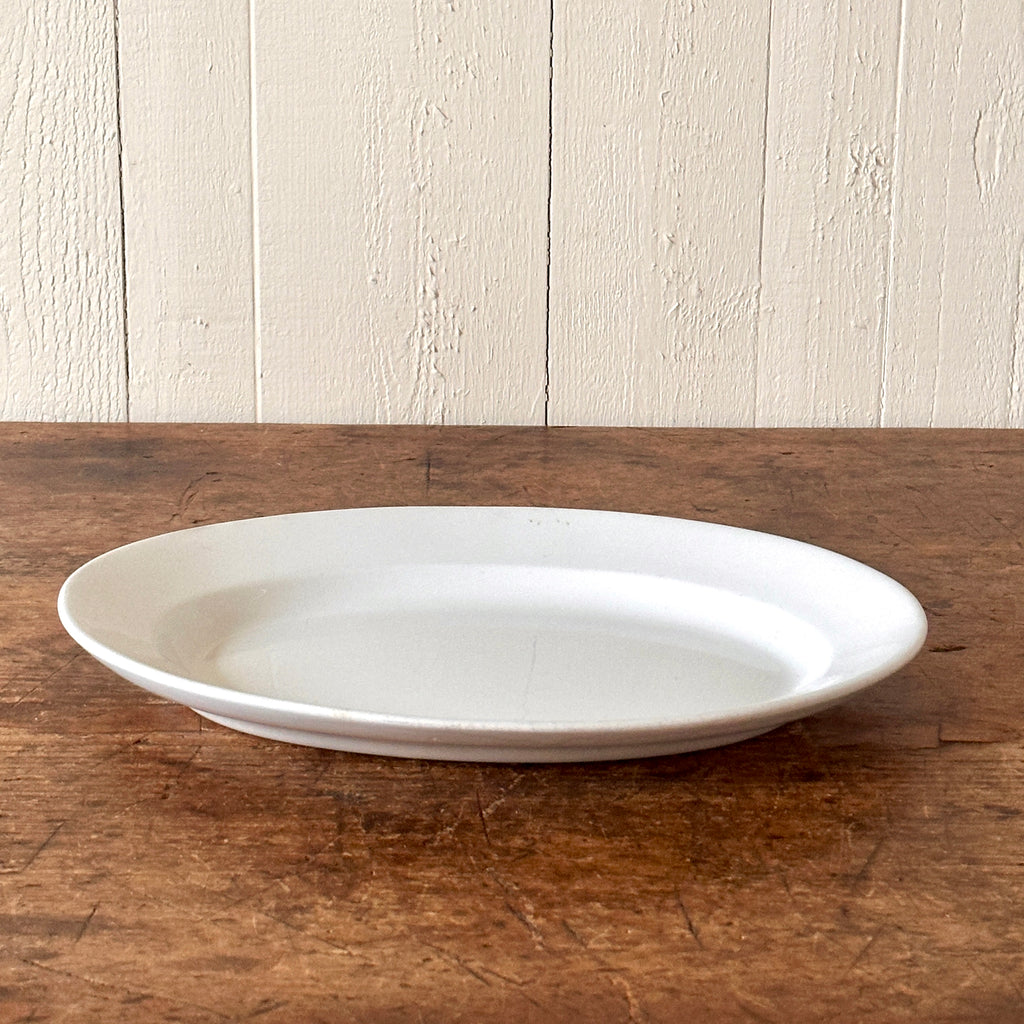 Oval English Ironstone Platter - 14.25"