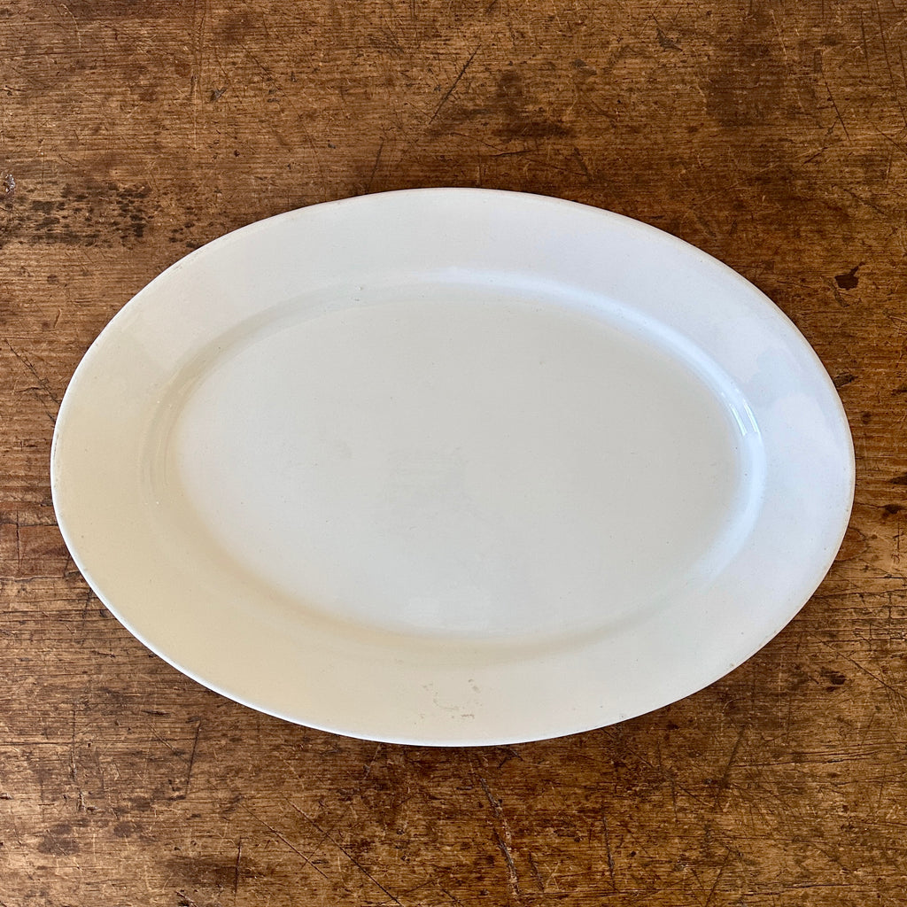 Oval English Ironstone Platter - 16.75"