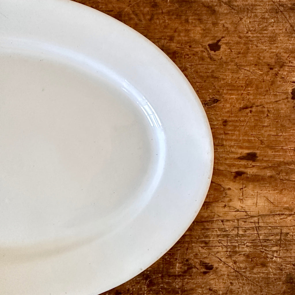 Oval English Ironstone Platter - 16.75"