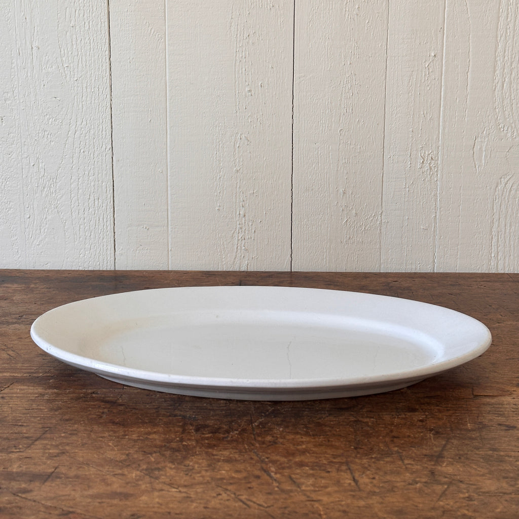 Oval English Ironstone Platter - 16.75"