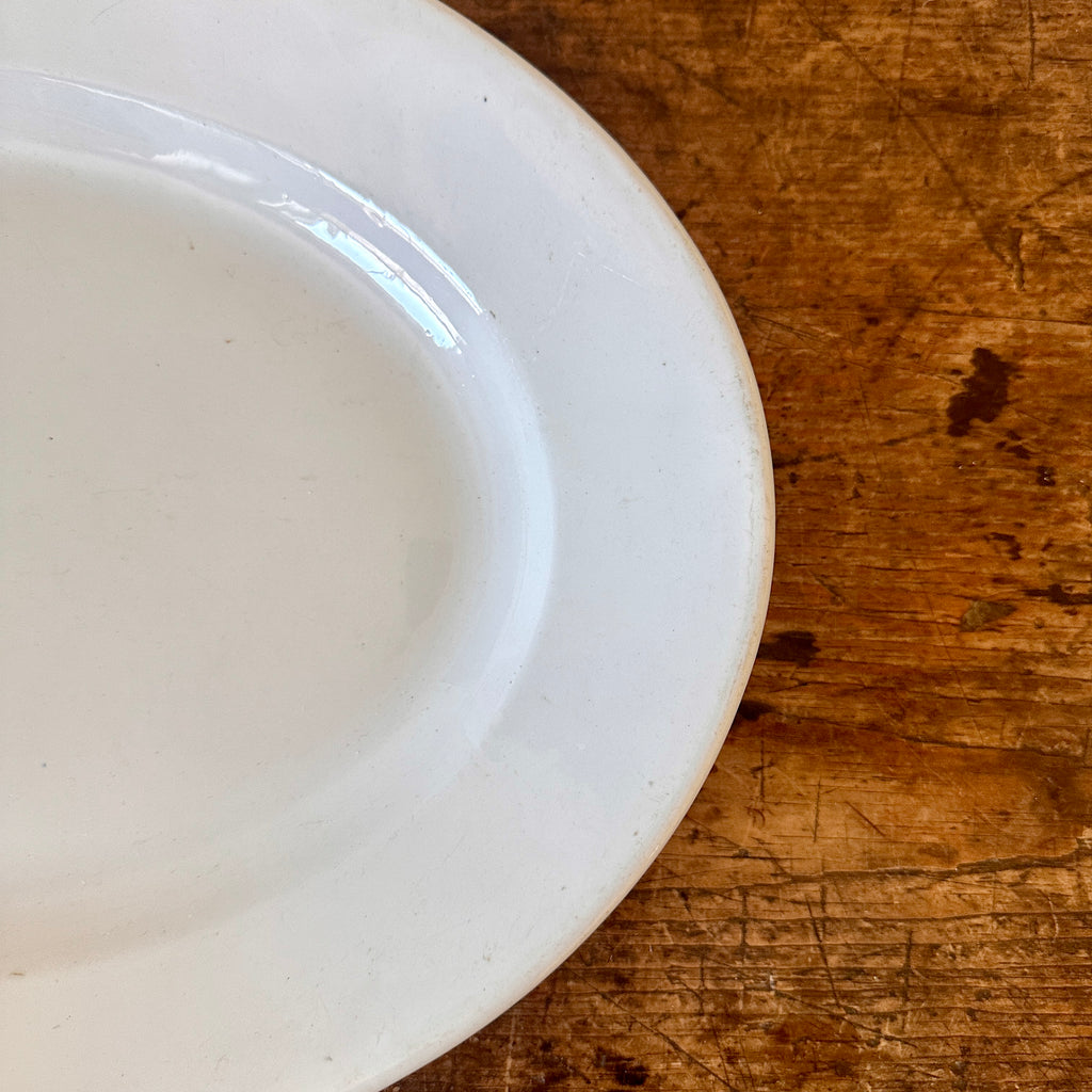 Vintage Oval Ironstone Platter - 18"