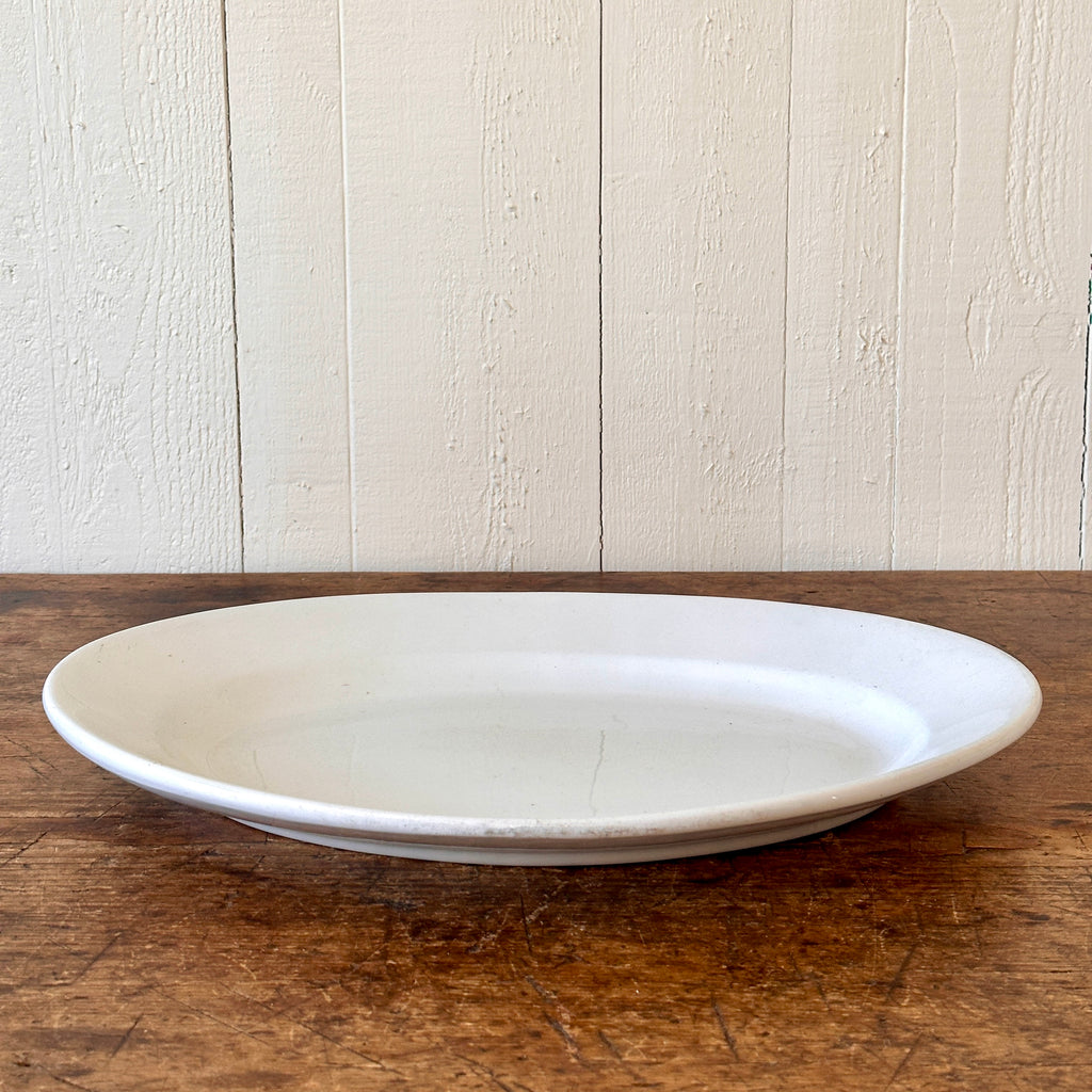 Vintage Oval Ironstone Platter - 18"