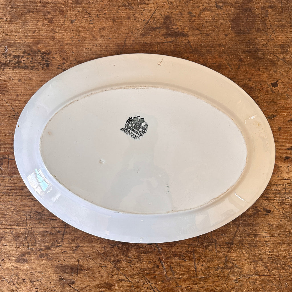 Vintage Oval Ironstone Platter - 18"