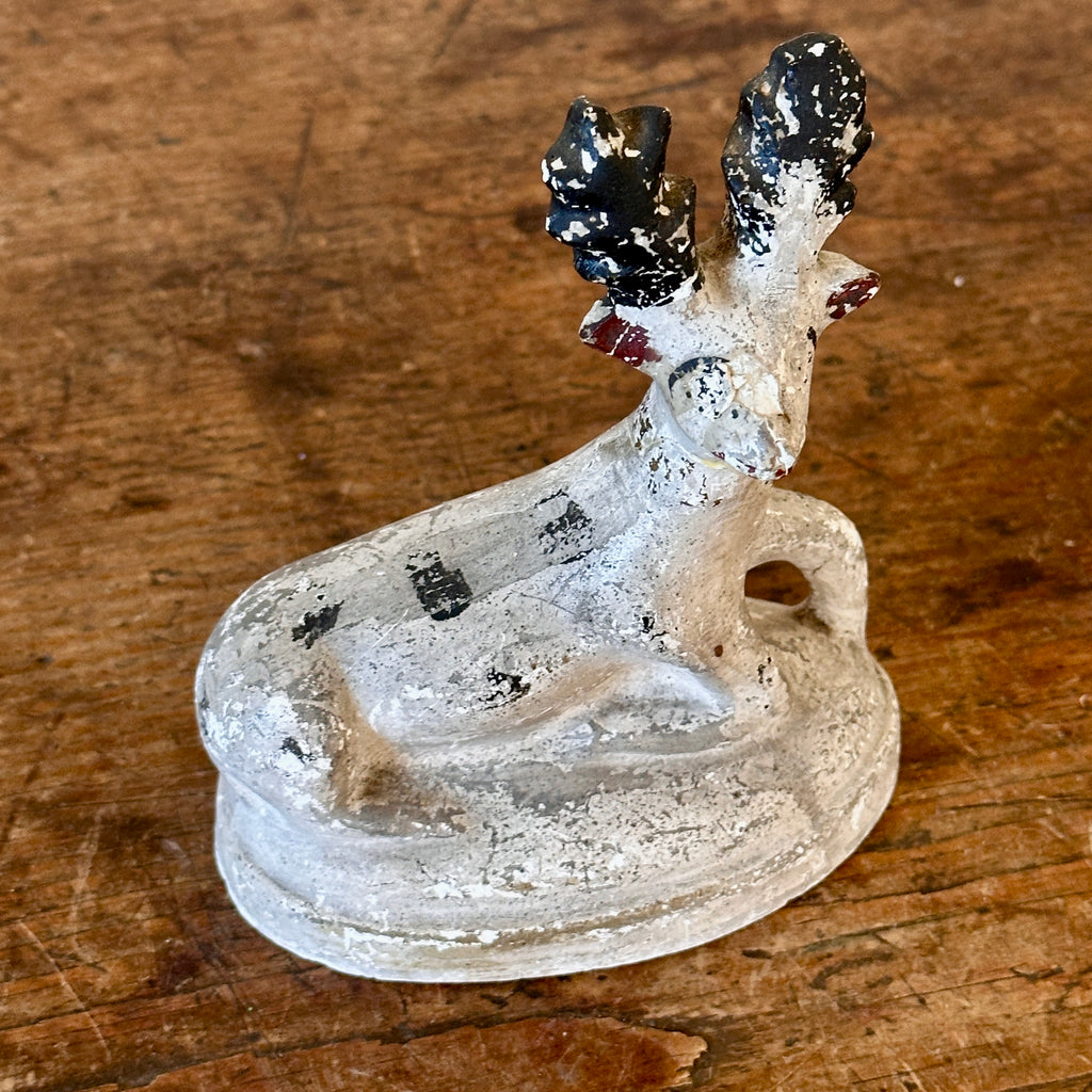 19th C American Chalkware Deer