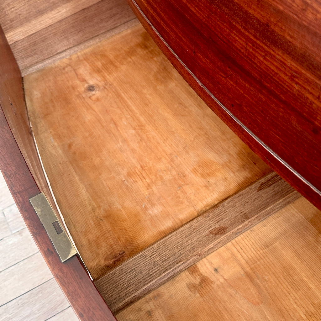 English Regency Bow Front Chest of Drawers