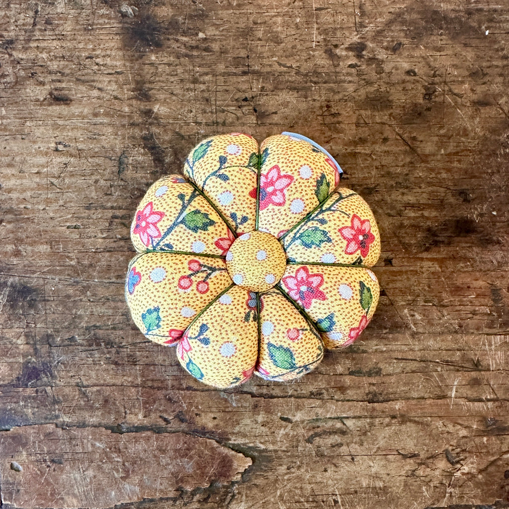 Coromandel Indienne Fabric Pin Cushion