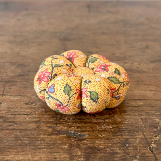 Coromandel Indienne Fabric Pin Cushion