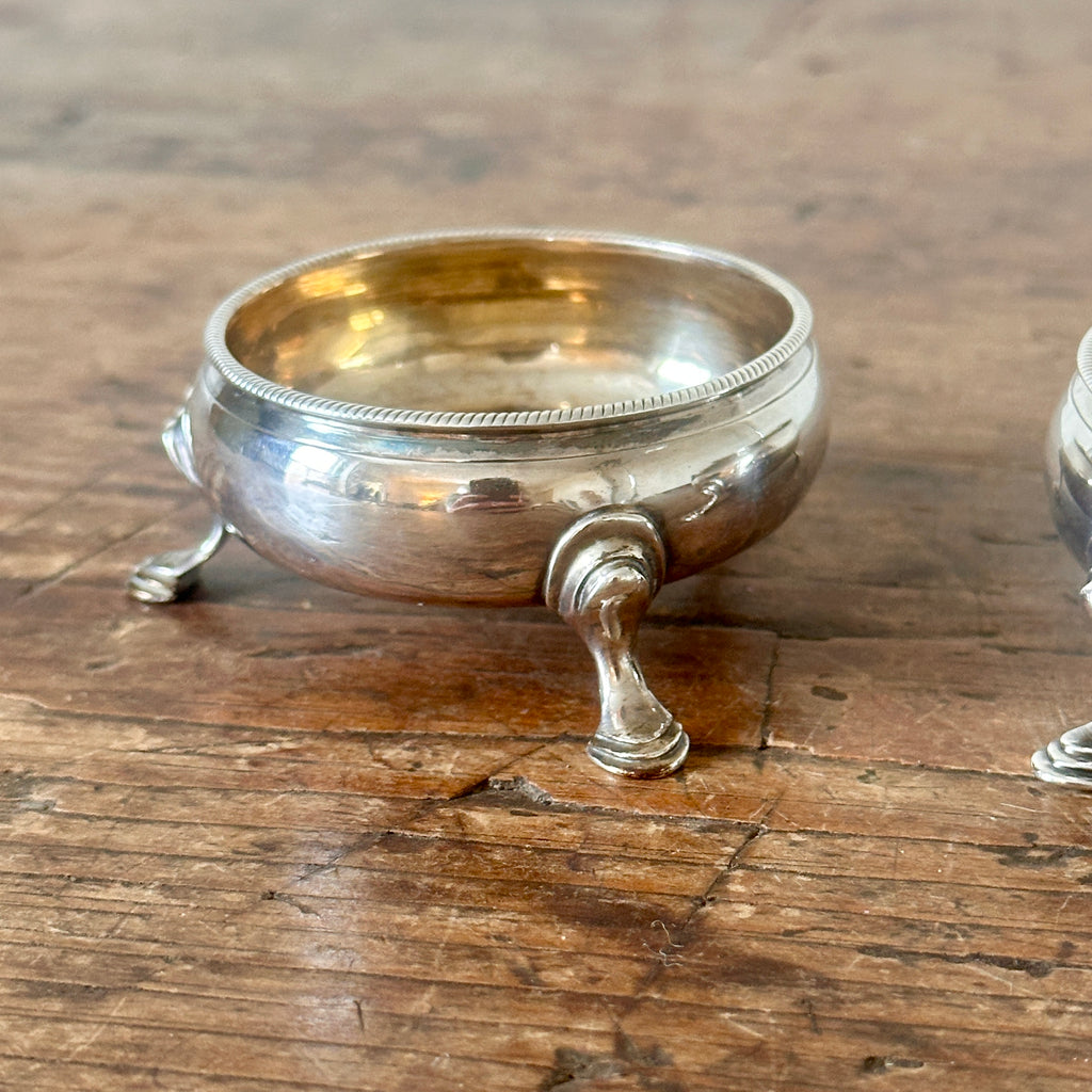 Pair of Georgian Sterling Silver Salt Cellars